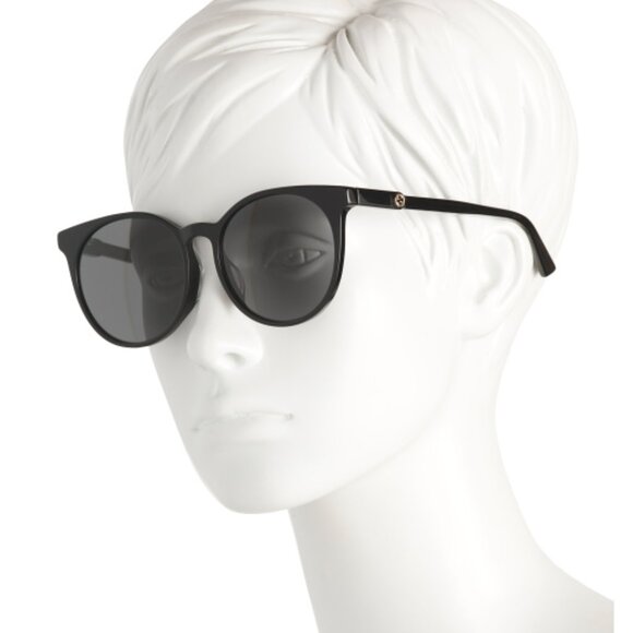 NEW! Gucci Black Round Sunglasses